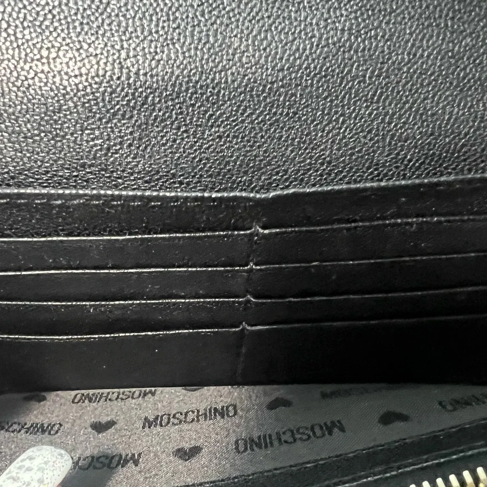 MOSCHINO Women’s Black Compact Wallet